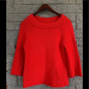 Red Boatneck Sweater | J. Crew